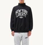 גברים Autry liberty photo סווטשירט חצי רוכסן שחורVJ4H116