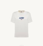 נשים Autry חולצת טי אייקונית עם צווארון לוגו לבןVJ4H289 - Image 3