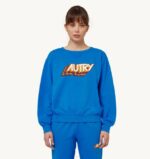 נשים Autry סווטשירט בלאט עם לוגו אירובי עם צווארון צווארVJ4H277
