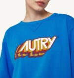 נשים Autry סווטשירט בלאט עם לוגו אירובי עם צווארון צווארVJ4H277 - Image 3