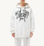 נשים Autry סווטשירט קפוצ'ון לבן liberty photoVJ4H296